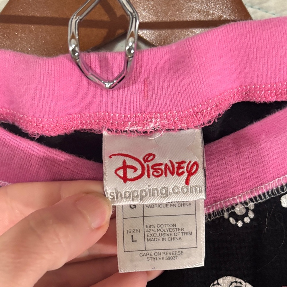 Disney Black and Pink Skull Pajama Pants & Shirt Jack Skellington Nightmare Xmas - Picture 3 of 7